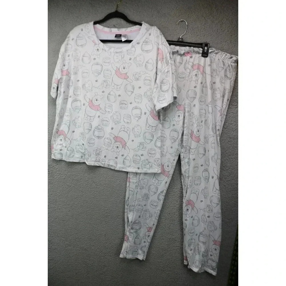 Disney Winnie the Pooh Women's Pajama Set-Size XXL - Picture 1 of 11